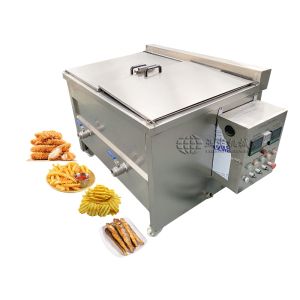 100kg/h Double Tanks Industrial Electric Chicken Deep Fryer for Restaurant
