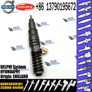 China Common Rail injector 33800-84400 33800-84410 3380084400 BEBE4C09101 For Hyundai Truck D6CB Diesel Engine on sale