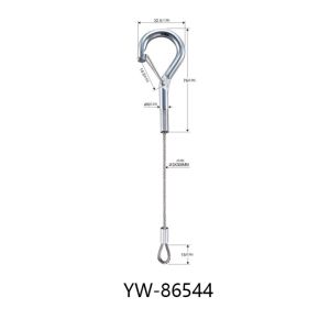 304 Steel Cable Lifting Slings With Loop And Die Cast Hook YW86540