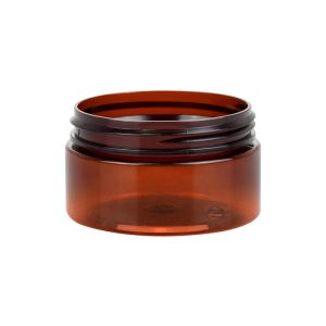 China Decorative Amber OEM 61mm Plastic Lotion Jars on sale