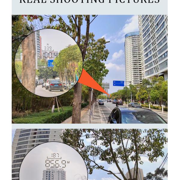 1000m Waterproof Rangefinder Binocular 8X Magnification For Hunting Shooting Hiking