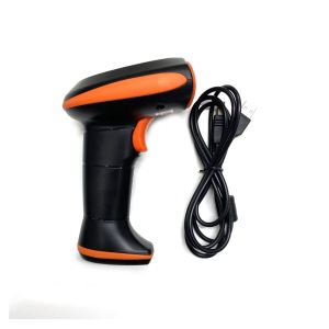 Orange Handheld Barcode Reader With Multi Language