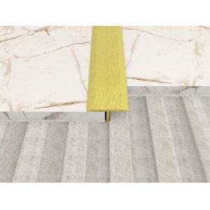 Elastomeric Sealant Brass Transition Strip Floors Coverings Thick Carpet