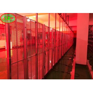 Cheap Transparent LED Screen Indoor P3.9-7.8 Full Color SMD Curved Led Video Wall Glass For Showcase for sale