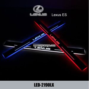 Cheap Lexus ES LED lights side step car door sill led light auto pedal scuff for sale