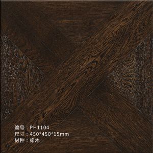 White Oak Parquet Tiles Engineered Wood Flooring Customized Design