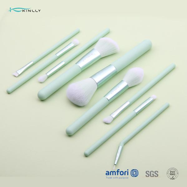 Quality ISO9001 Plastic Handle 9pcs Makeup Brush Set With Bag wholesale