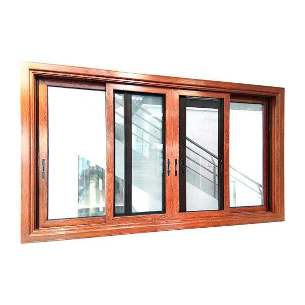 Simple Latest Design Glass Alloy Horizontal Slide Windows With Aluminum