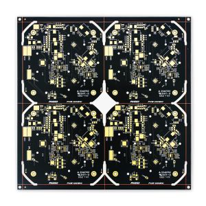 2oz 2 Layer Copper PCB Board Cu Based 207.05mm*208.70mm Black