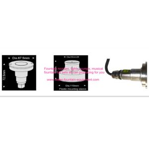 SS316 Underwater Led Fountain Lights With Plastic Niche 1x3W LED IP68