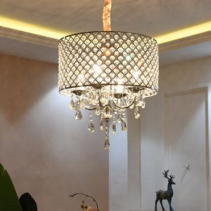 Modern Chandelier Ceiling Lighting with Crystal Lampshade Lighting Dining room