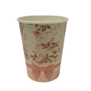 Cheap Coffee 12oz Single Wall Paper Cup Customized PE Based Disposable Coffee Cups for sale