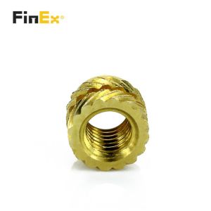 Threaded Knurled Brass M4 Insert Nut Water Resistant Brass Insert Nuts