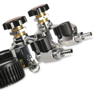 110V/220V Dual Stage Beer CO2 Keg Regulator with Safety Pressure Valve and