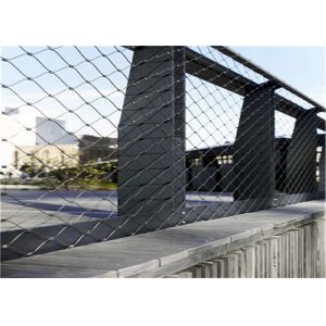1.6mm Thickness Balustrade Wire Mesh Ferrule Cable Mesh With SGS Certification