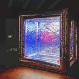 Portable Oxford 2.4m Inflatable Photo booth Cube Cash Cube Money Machine Booth