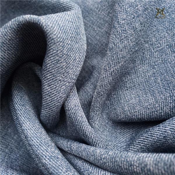 Anti Pill 95% Polyester 5% Spandex Twill Cation Copy Linen Stretch Fabric For Women Pants