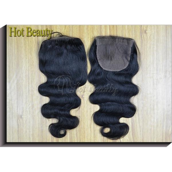 Quality Silk Base 100% Virgin  Lace Top Closure Body Wave Without Processing wholesale