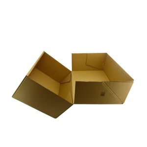 Nature Brown Custom Logo E flute Foldable Carton Box For Packing