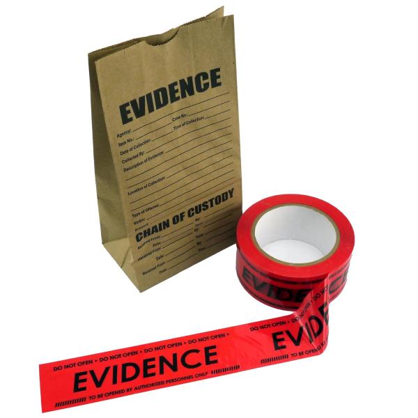 Crime Scene Red Evidence Box Sealing Tape Evidence Box Sealing Tape Packaged In