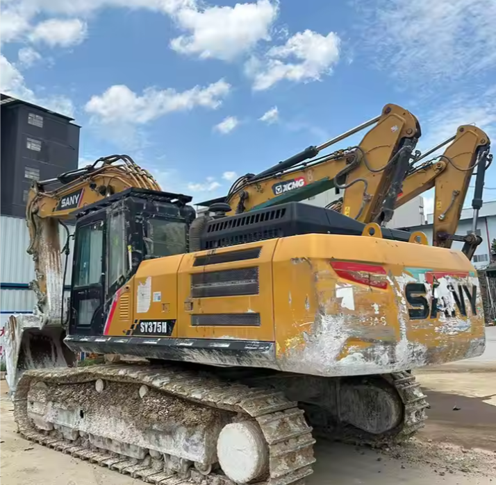 Second Hand Sany SY375H Excavator with Bucket 37.5 Tons Original Second Hand