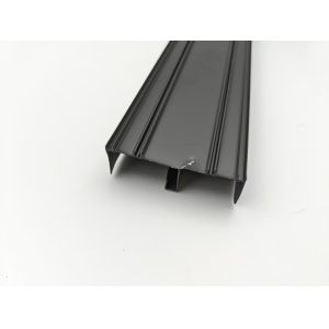 Aluminum skirting profiles, available in 40mm, 60mm, and 80mm sizes, for use as