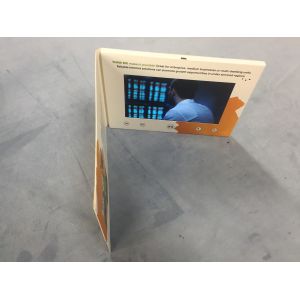 Video Box LCD Video Brochure 7 Inch LCD Screen HD 8GB Memory Wooden Box Lighting