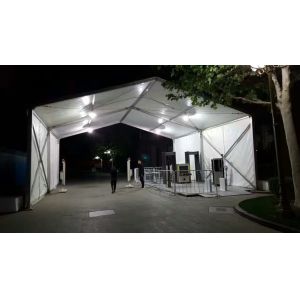 Multi language x ray security scanner for arriving guest luggage in marathon