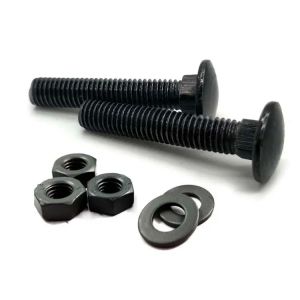 Countersunk Head Carriage Bolt Carbon Steel DIN605 DIN608 M6 To M24 Black Flat