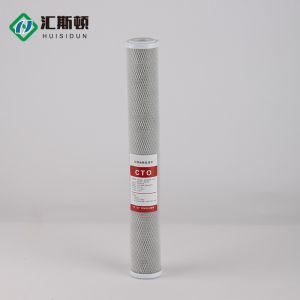 White and Blue Carbon Active Charcoal CTO Filter Cartridge for Home Filtration