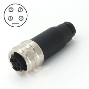 Cheap 7/8&quot; Connector Field-wireable Assembly Connectors 4 Pin Female 7/8&quot;-16UN for sale