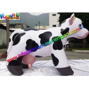 Cute Dairy Cattle Model Advertising Inflatables Cow For Decoration