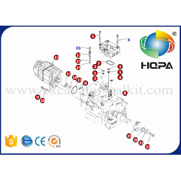 708-3T-04620 Hydraulic Piston Pump , Inner Parts For Komatsu PC78US-8 PC70-8
