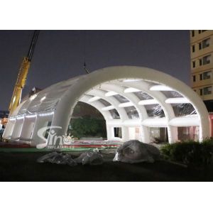 20x15m white giant inflatable stage tent with removable top cover and windows