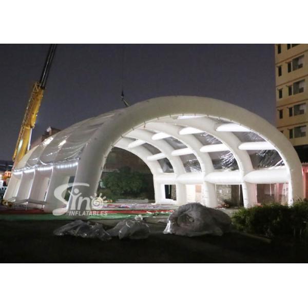 20x15m white giant inflatable stage tent with removable top cover and windows
