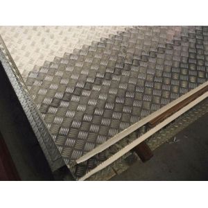 Embossed 3/5 Bar Aluminum Diamond Plate Sheets Decorative For Construction