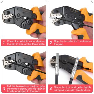 Rustproof Multicolor MC4 Crimper Kit , Multifunctional MC4 Connector Tool Kit