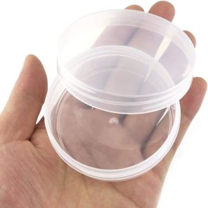 China Round Clear Frosted Plastic Bead Storage Containers Box Case with Screw Top Lids, Cylinder Stackable Bead Containers on sale China Round Clear Frosted Plastic Bead Storage Containers Box Case with Screw Top Lids, Cylinder Stackable Bead Containers on sale