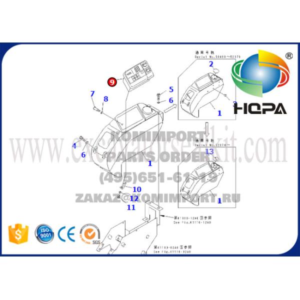 7834-73-2002 7834-73-2003 Excavator Gauge Instrument Display Panel For Monitor Screen PC60-7 PC200-6