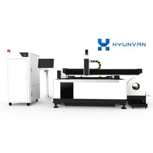 Plates And Pipes Fiber Laser Cutting Machine With Exchange Table HYY-1530GW