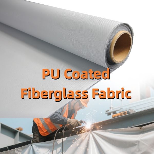 PU Coated Fiberglass Fabric Welding Blanket with 460 g/sqm Weight 0.41 mm