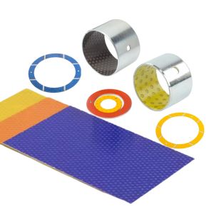 thin-walled split seam steel backing journal bearings | self-lubricating