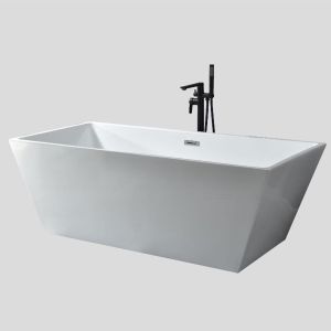 Customized Multilayer Acrylic Free Standing Bathtubs Deep Soaking For High End