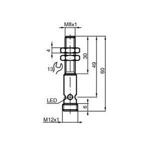 Pepperl+Fuchs NBB1.5-8GM30-E2-C-V1 Inductive Sensor | 1.5mm, PNP NO, IP67, M30,