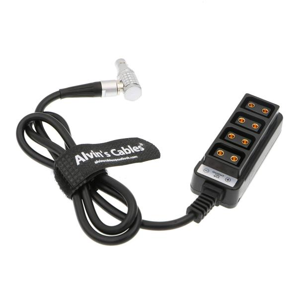 2 Pin Right Angle to 4 D-tap Splitter RED DSMC2 Jetpack RTmotion Sidekick