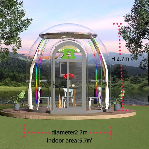 Quality Fashion Bubble Glass Dome House Event Party Tent Pc Dome Hotel Polycarbonate Dome Tent wholesale