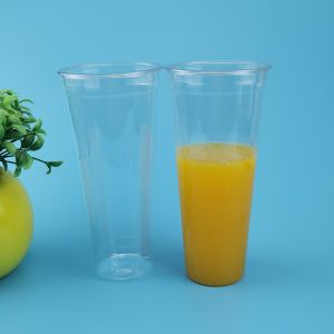 Molding Label 550ml To 700ml CIQ Straw Hole PP Plastic Cup
