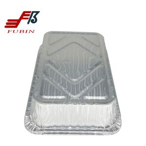 FDA 33.8oz Rectangular Foil Trays Metal Foil Container For Heating