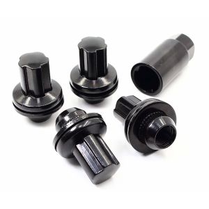 1.85" / 47" Overrall Lenth Black Wheel Locks Key OEM Mag Washer Key Cold Forged