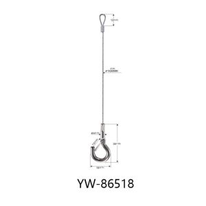 Galvanized Wire Rope Lifting Slings For Hanging Light To Prevent Fall YW86517